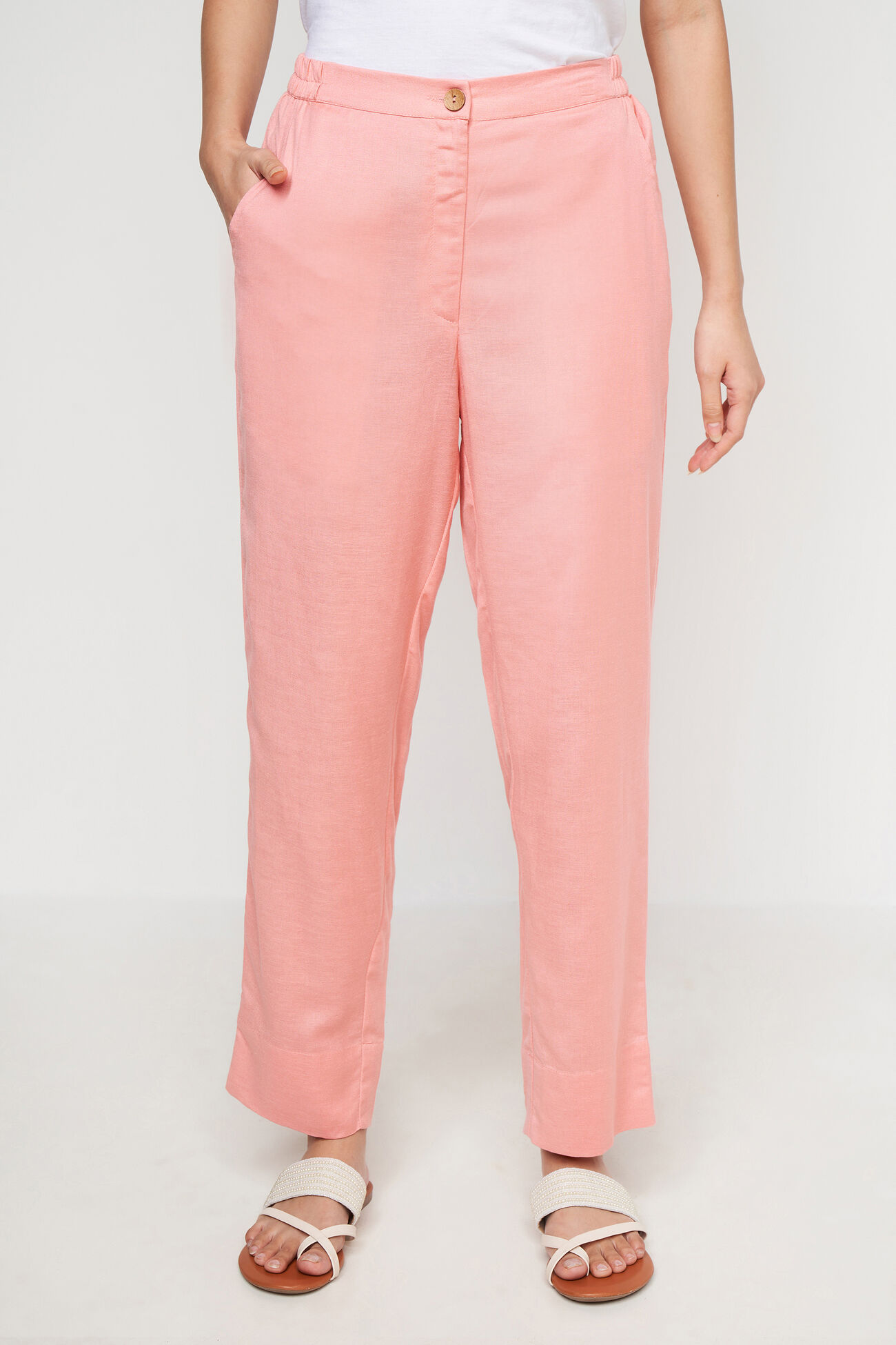 Solid Curved Bottom, Pink, image 1
